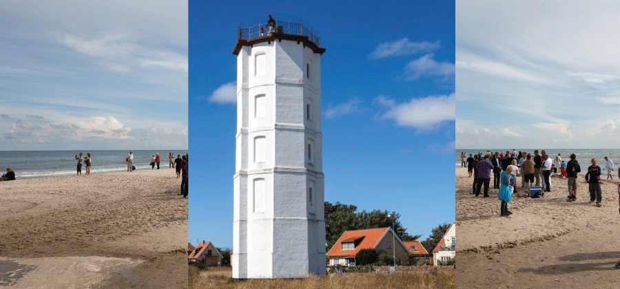 Billedcollage - Det hvide Fyr, Grenen og Skagen